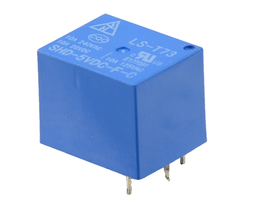 电磁继电器 蓝色1Z T73-5V-5PIN
